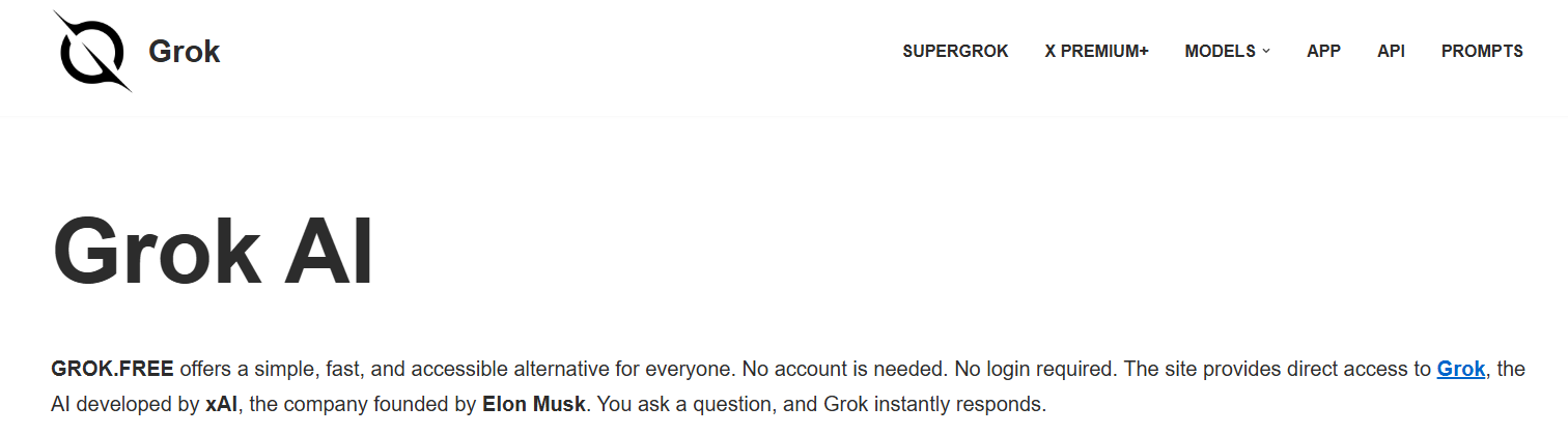 Grok Free