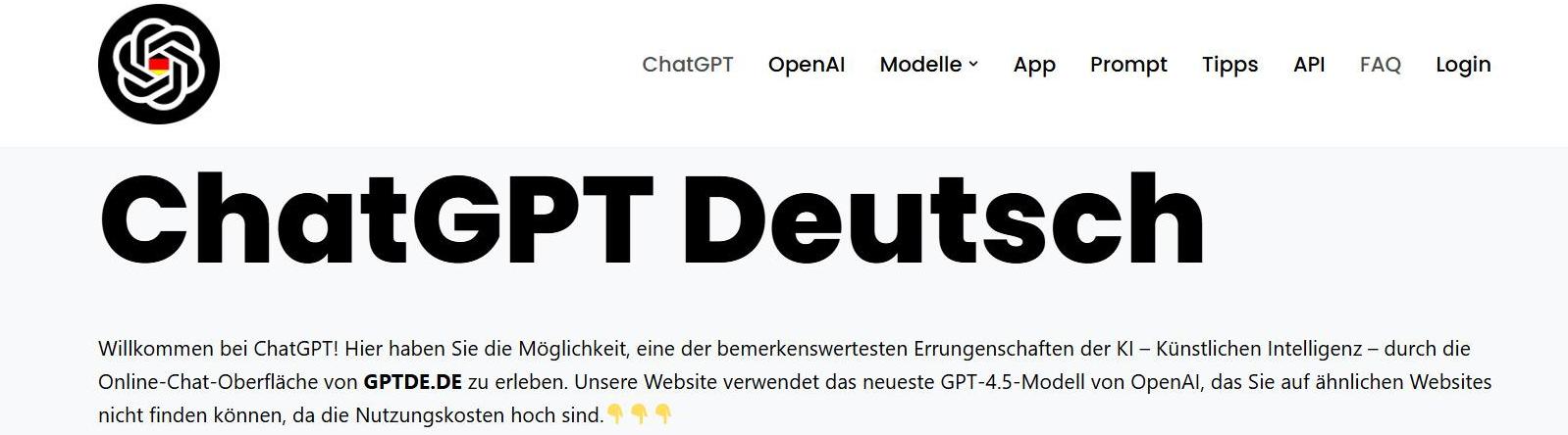 ChatGPT Deutsch