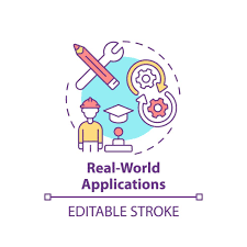 Real world applications concept icon ...