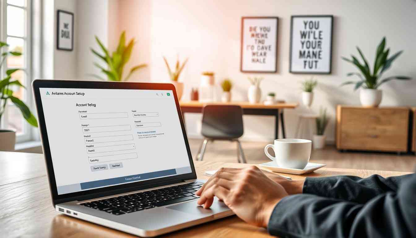 account setup process