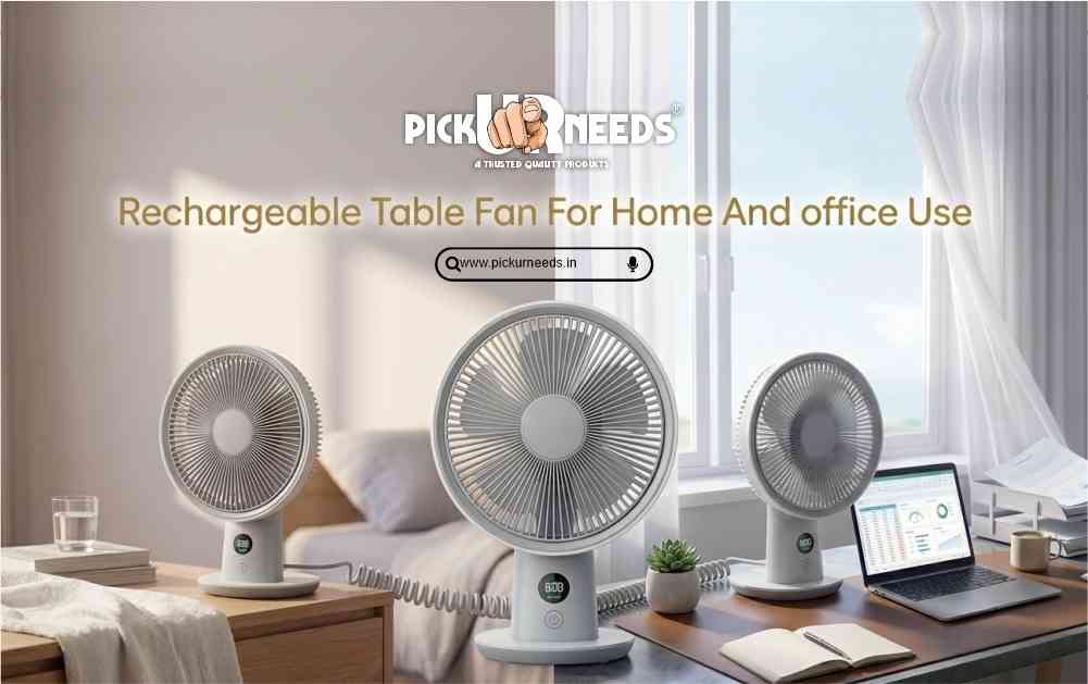 Rechargeable Table Fans for Home and Office Use

